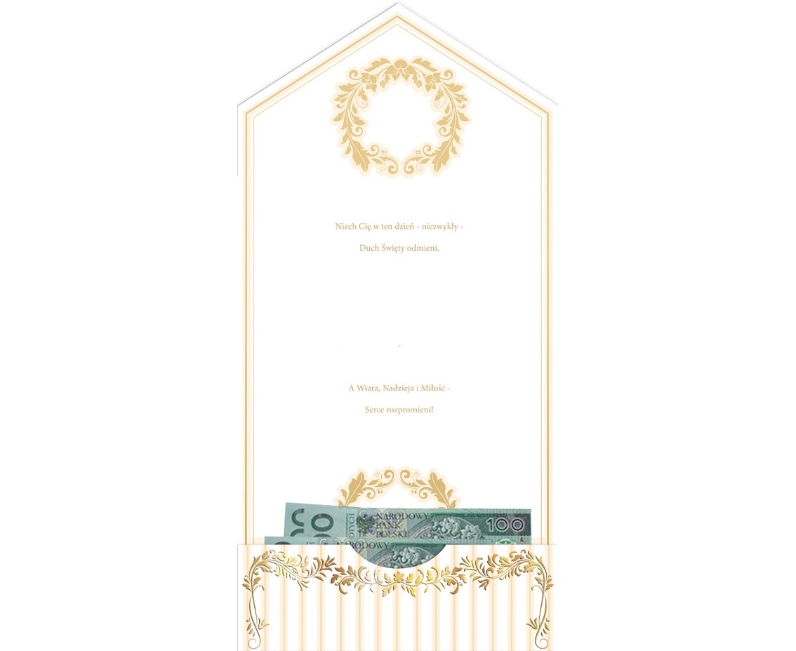 Greeting card Pass A5 envelope COMMUNION STRIPES